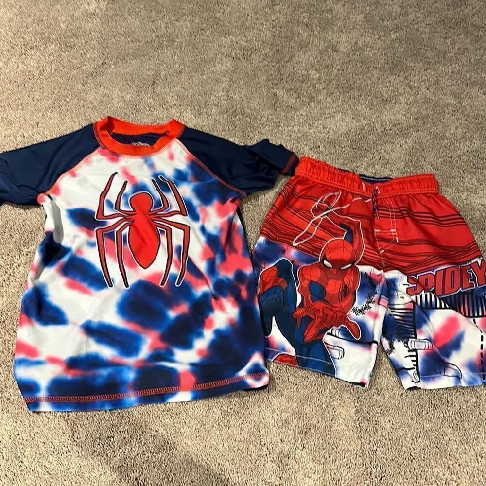 SPIDEY swim set!!! Very good condition! Size medium top and small bottom!